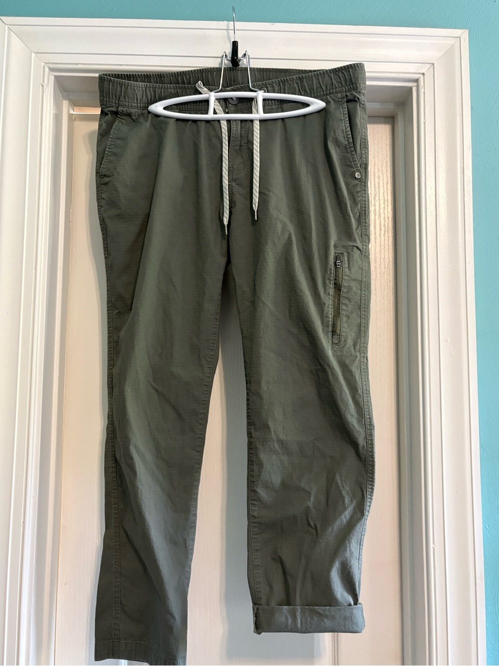Women’s Vuori Rip Stop XL Olive Green Casual Drawstring Pants